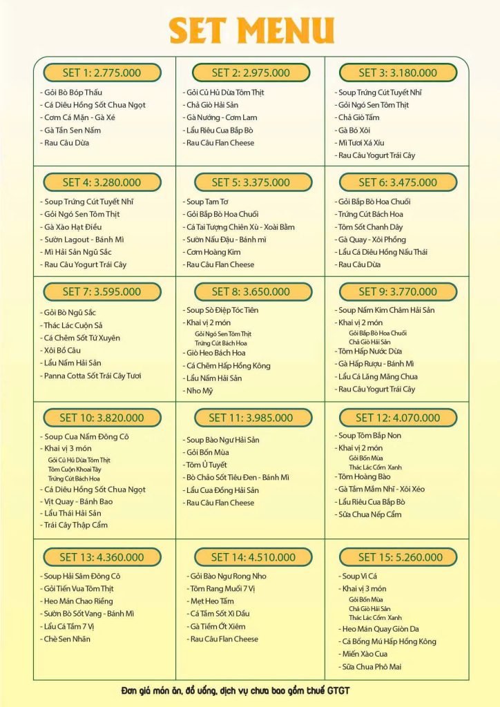 15 set menu tiệc thôi nôi 2026